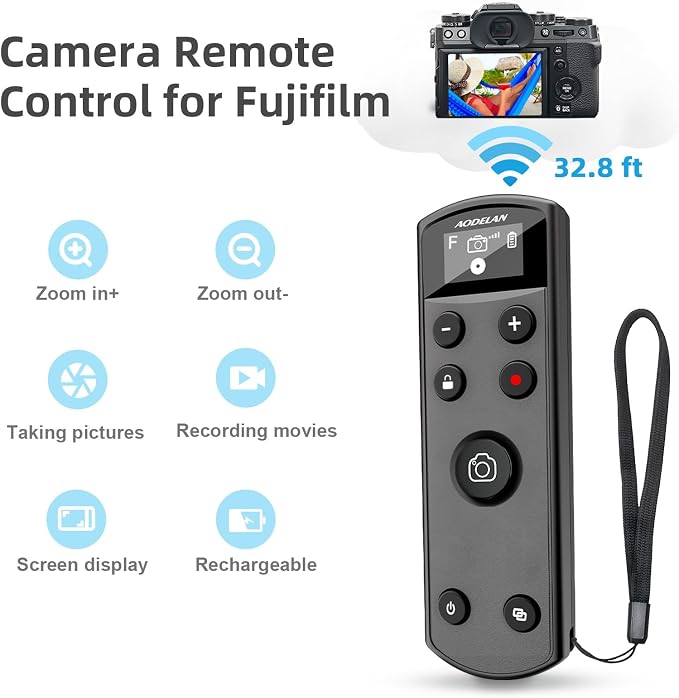 for FUIIFILM Camera Wireless Remote Control, Rechargeable Shutter Release - Image 2