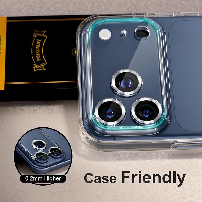 for 6 Pack iPhone 17 Pro Max Camera Lens Protector 9H Tempered Glass Camera - Image 6