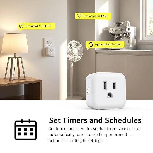 Minoston Smart Plug, Mini Plug-in Z-Wave 800 Series Socket - Image 2