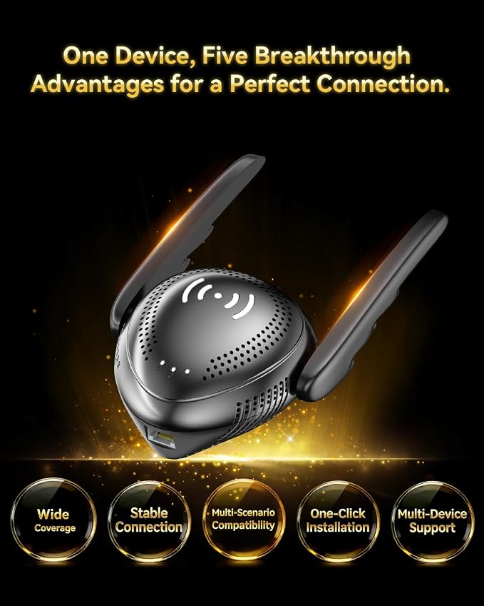 2026 Upgraded WiFi Extender for Home, High-Speed Wireless Internet Repeater - Image 6