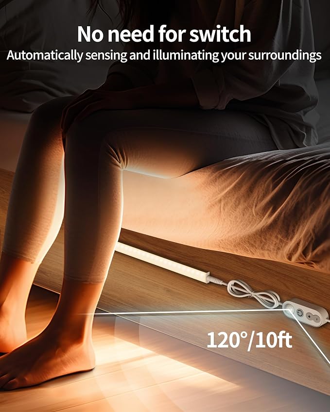 ASOKO Motion Sensor Dimmable Led Under Cabinet Lighting Plug in - Image 4