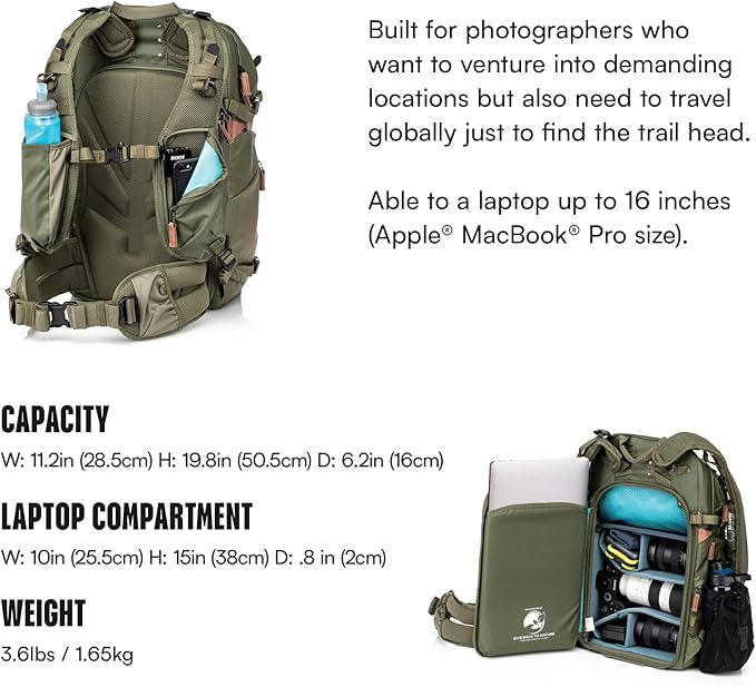 Shimoda Explore v2 30 Backpack, Mid-Size Outdoor Photography Travel Camera Pack - Image 3