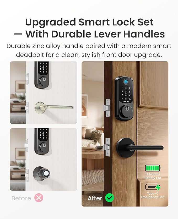 DESLOC B200 Fingerprint Smart Lock - Image 2