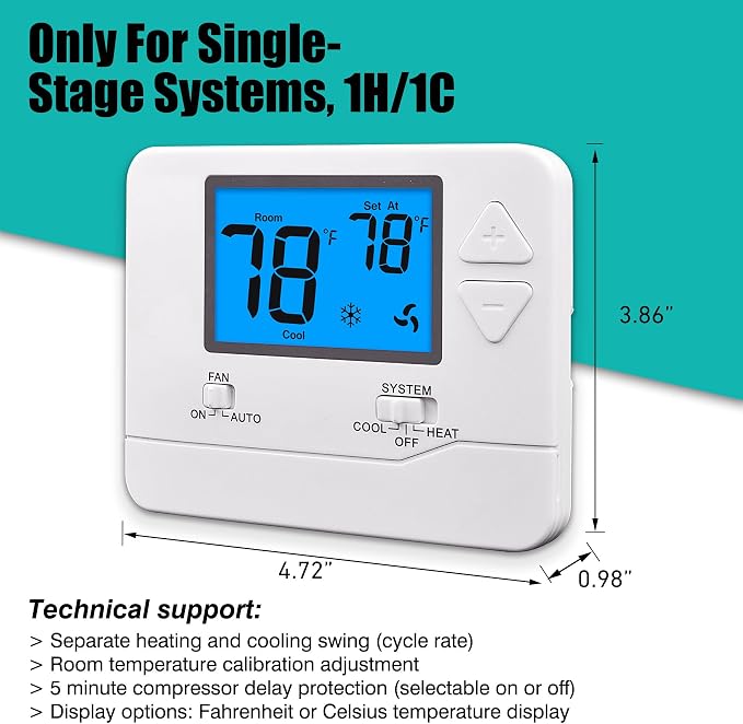 Suuwer Non-Programmable Thermostats - Image 3