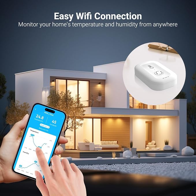 DAYBETTER Smart WiFi Thermometer Hygrometer, 2.4G Indoor Temperature Humidity - Image 5