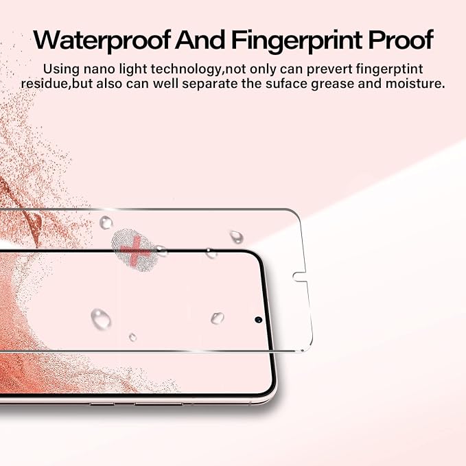 Galaxy S22 Tempered Glass Screen Protector + Camera Lens Protector Clear HD - Image 4