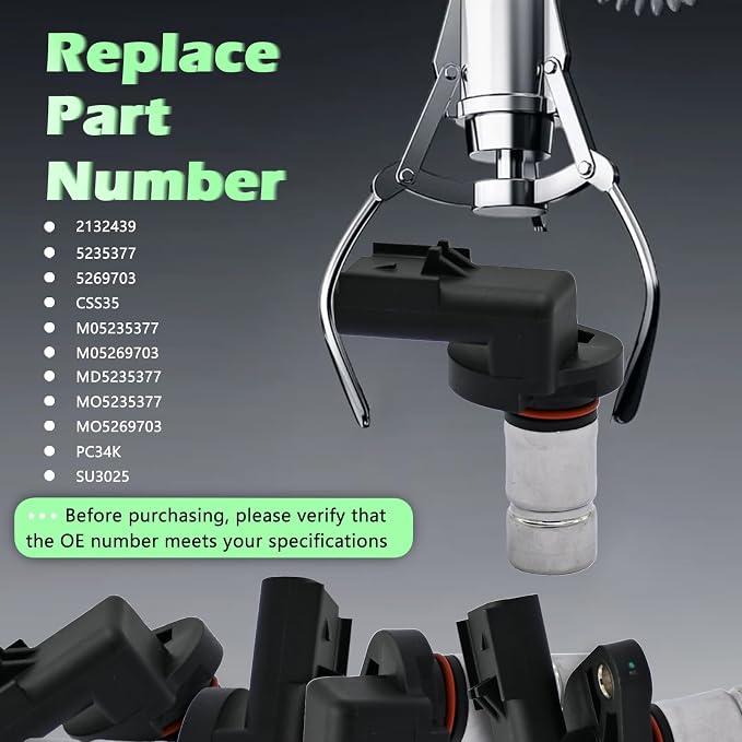 Engine Crank Crankshaft Position Sensor L4 2.0L Compatible - Image 4