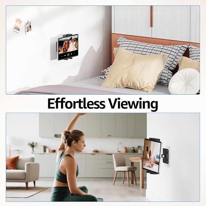 Urmust Universal Tablet Wall Mount Holder, 360° Adjustable, - Image 3