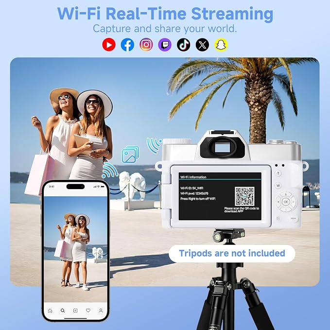 Digital Camera, UHD 75MP 5K for Photography - Image 4