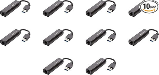 Amazon Basics USB 3.0 to 10/100/1000 Gigabit Ethernet Internet Adapter by AmazonBasics