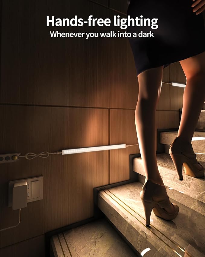 ASOKO Motion Sensor Dimmable Led Under Cabinet Lighting Plug in - Image 5
