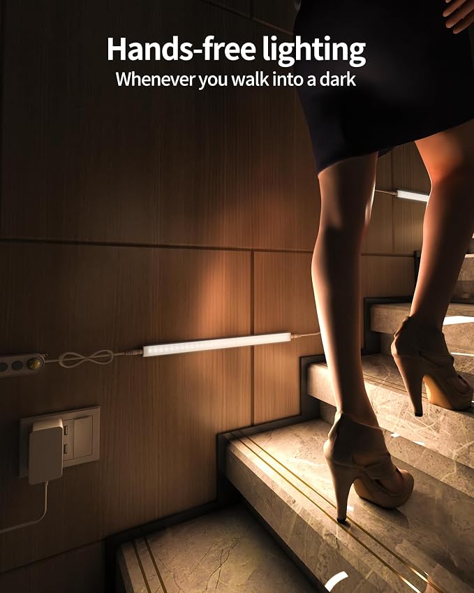 ASOKO Motion Sensor Dimmable Led Under Cabinet Lighting Plug in - Image 5