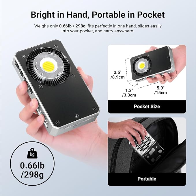 NEEWER 60W Compact Pocket Bi Color LED Light - Image 2