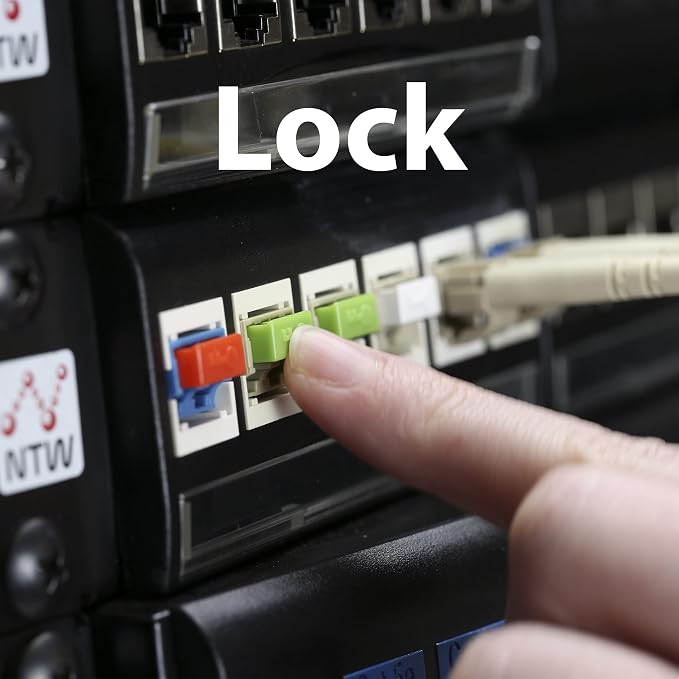 NTW NL-LCPBK50-GN Net-Lock Locking LC Port/Dust Blocker - Image 7