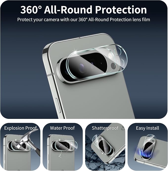 3+3+1-Pack, Privacy Screen Protector and Camera Lens Protector - Image 6