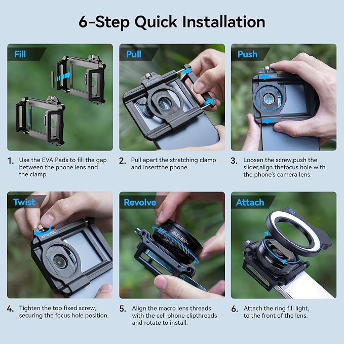 APEXEL 10-20X Macro Lens for iPhone & Android Phones | HD Photography Lens Kit - Image 9