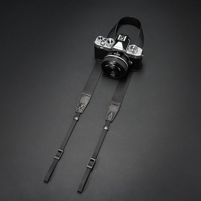 Crazy Horse Leather Camera Strap, Vintage Camera Strap, Adjustable Camera Neck - Image 6