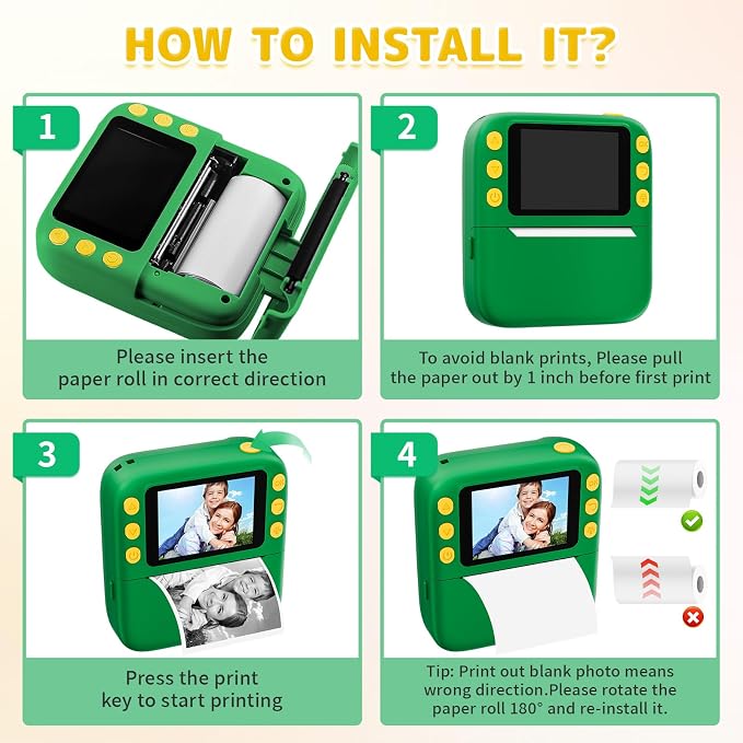 Instant Print Camera for Kids, Christmas Birthday Gifts for Girls Boys - Image 7