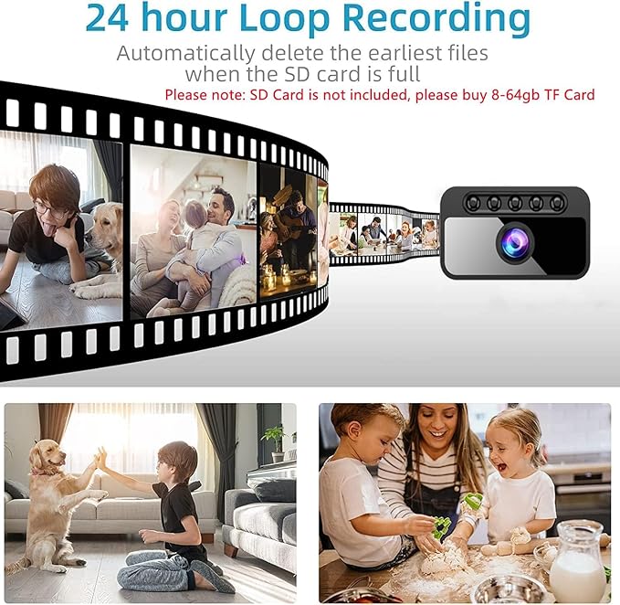 2K Mini Spy Camera WiFi Home Security Hidden Cam Wireless Battery Camera - Image 4