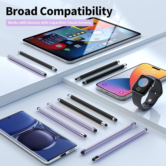 10 PCS Stylus Pen for Touchscreen, 2-in-1 High Sensitivity & Precision | Rubber - Image 6