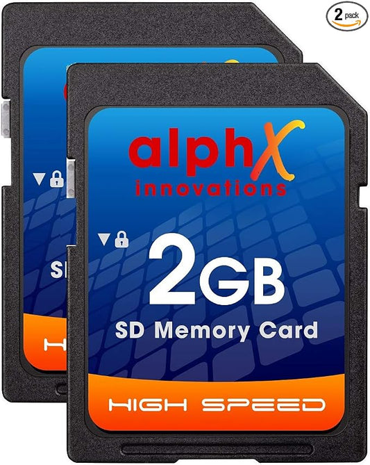D50 D40 D40X D3300 Digital Camera Memory Card 2X 2GB Secure Digital Memory Card by Alphx+Innovations