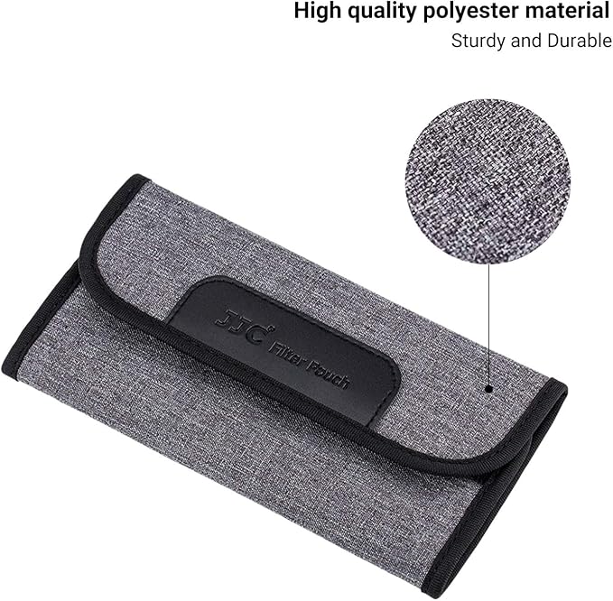 JJC 4 Pockets Filter Case for Round Filter Up to 58mm, Foldout Lens Filter Pouch - Image 8
