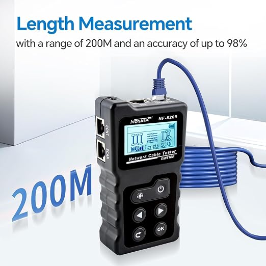 NOYAFA NF-8209 Network Cable Tester, Ethernet Cable Wire Tester - Image 4