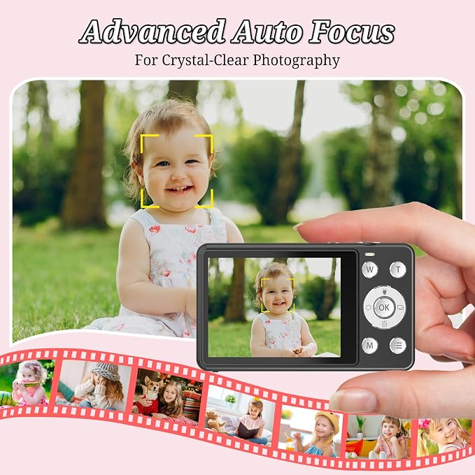 Forc Digital Camera, FHD 4K 64MP Point and Shoot Kids Digital Cameras - Image 4