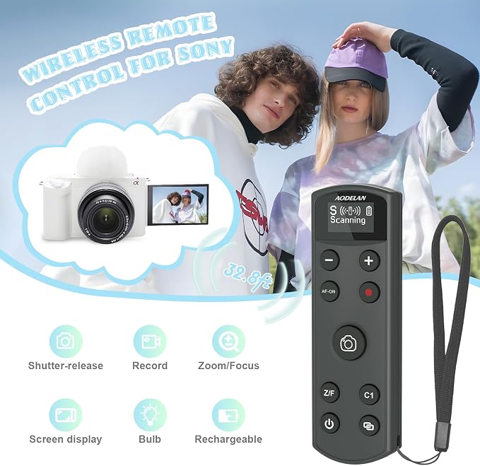 Remote Control for Sony Camera, USB-C Rechargeable Wireless Shutter Release - Image 2