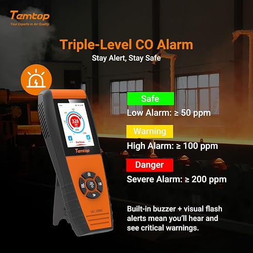 Temtop Portable Air Quality Monitor, Rechargeable Detector - Image 5