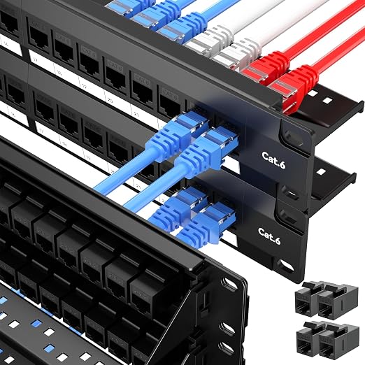 48 Port Patch Panel, Keystone Patch Panel 48 Port Loaded by LinkNexa