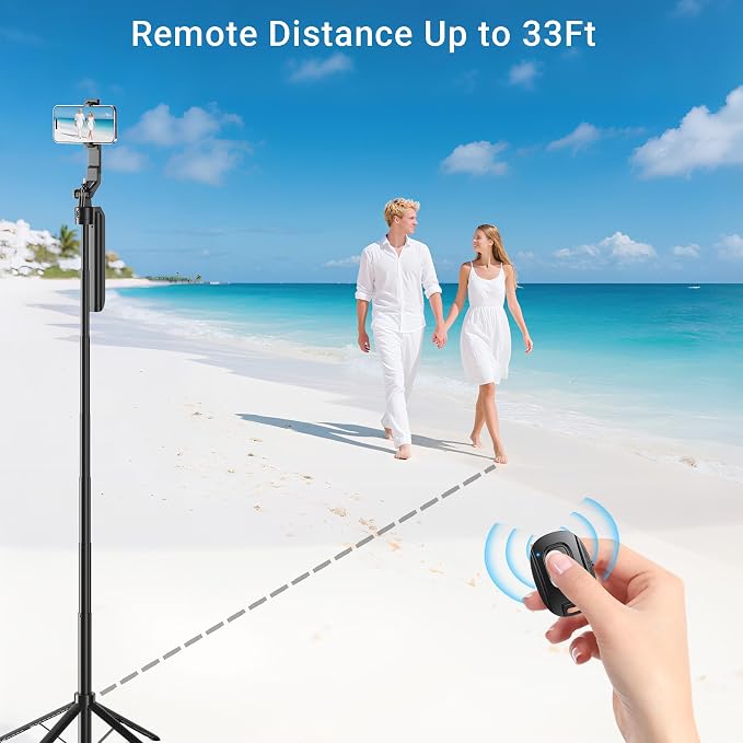 2 Pack Wireless Remote Shutter for iPhone Camera, Portable Rechargeable Photo - Image 4