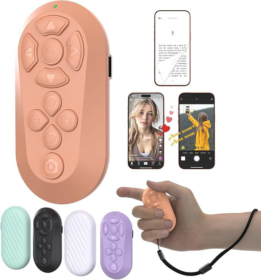 Wireless Remote Controller for iOS/Android Bluetooth Remote Control for TikTok by ZOZVO