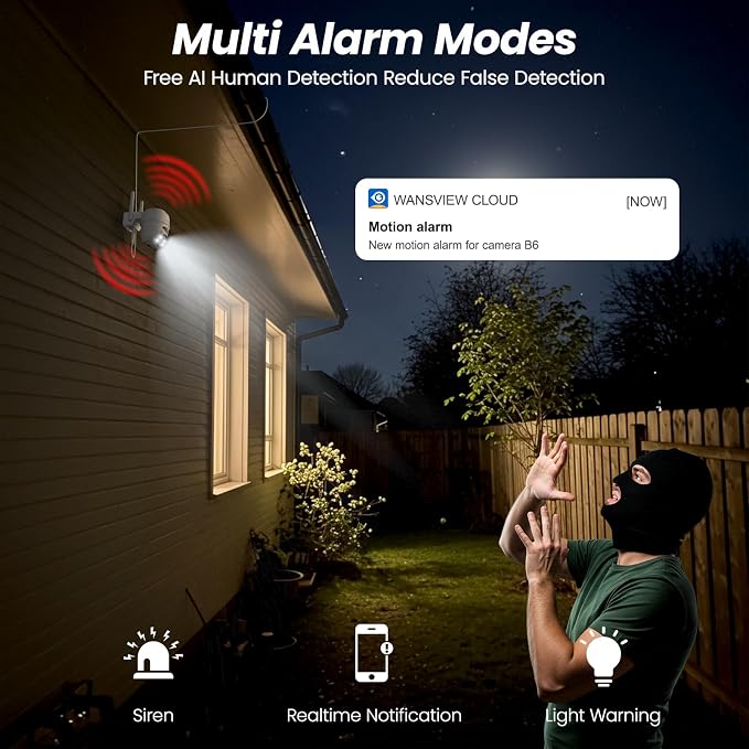 Cinnado 2K Cameras for Home Security-2.4G WiFi Outdoor Camera Wireless - Image 6