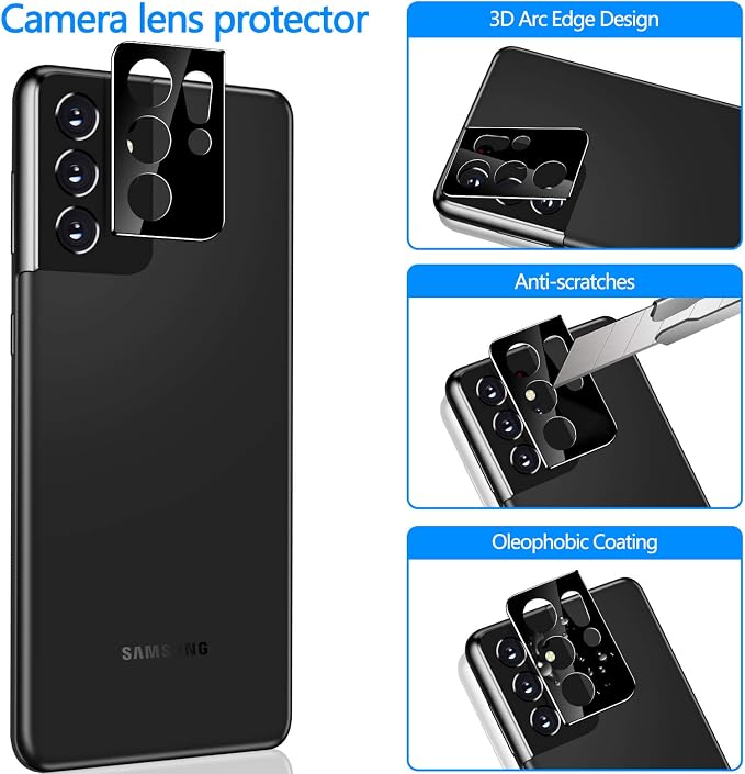 LYWHL Anti-Spy Full Adhesive Flexible Film + Camera Lens Glass Protector - Image 5