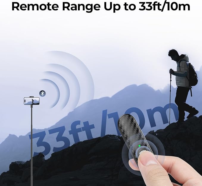 ATUMTEK Bluetooth Remote Shutter, Carbon Fiber Design, Rechargeable Camera - Image 7