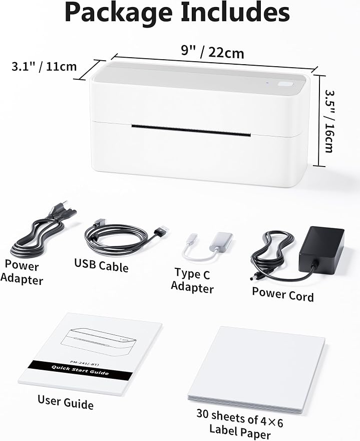 Phomemo Bluetooth Shipping Label Printer, 241BT 4X6 Wireless Thermal Label - Image 7