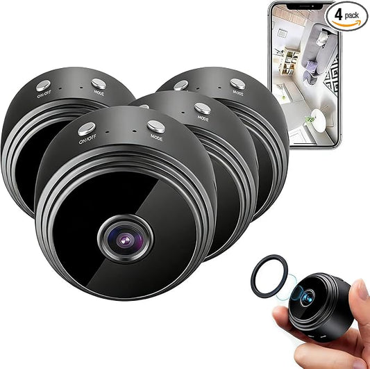 Hidden Camera 4 Packs, 1080P HD WiFi Home Indoor Outdoor Camera by Unknown
