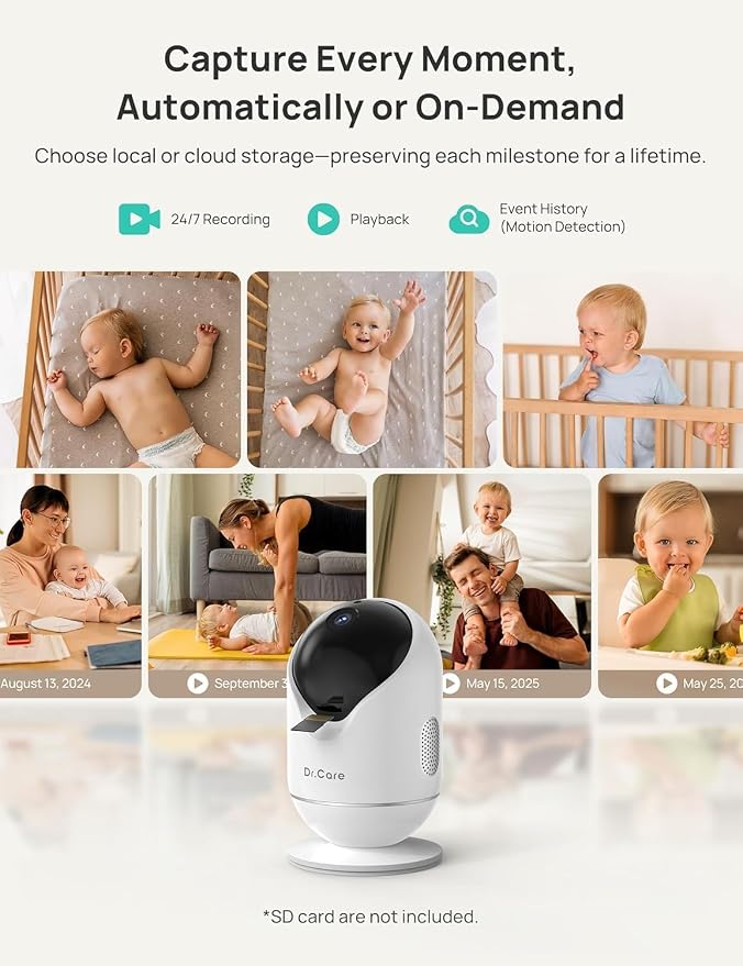 Dr.Care VistaView 5” Smart WiFi Baby Monitor - Image 10