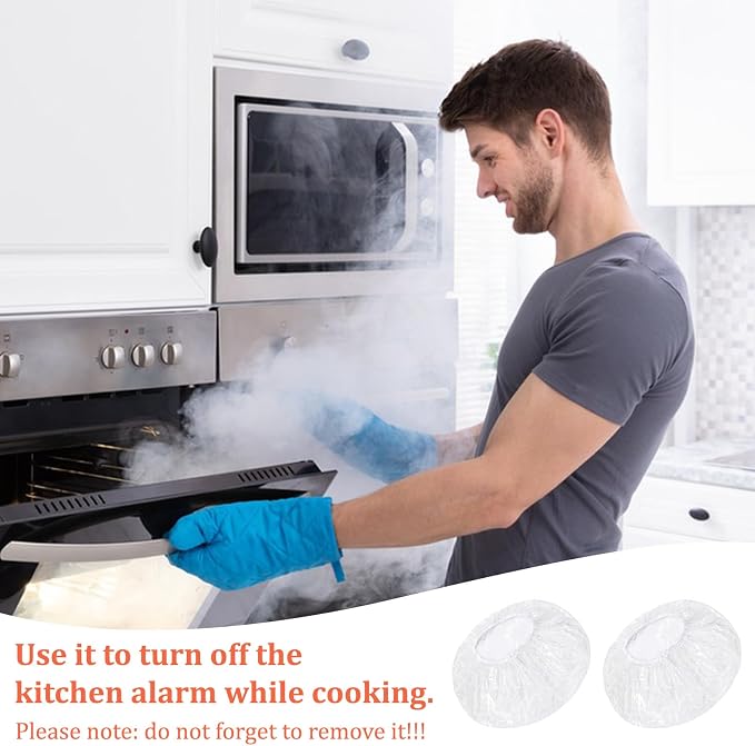 12 Pcs Detector Cover Fire Alarm Dust Paint Cover Stretch Plastic Fire Alarm - Image 5