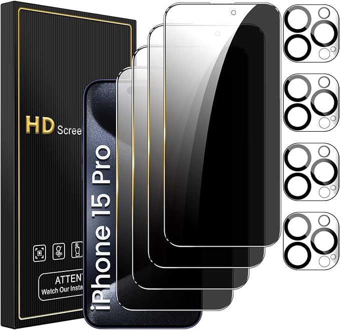 Romkasi 4 Pack Privacy Screen Protector by Unknown