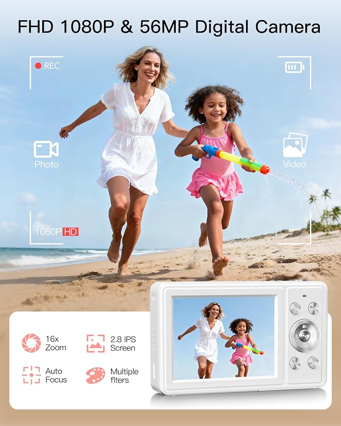 Digital Camera, FHD 1080P Point and Shoot Camera - Image 2