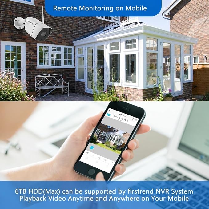 Firstrend WiFi Wireless Security Camera System, 8Ch NVR - Image 4