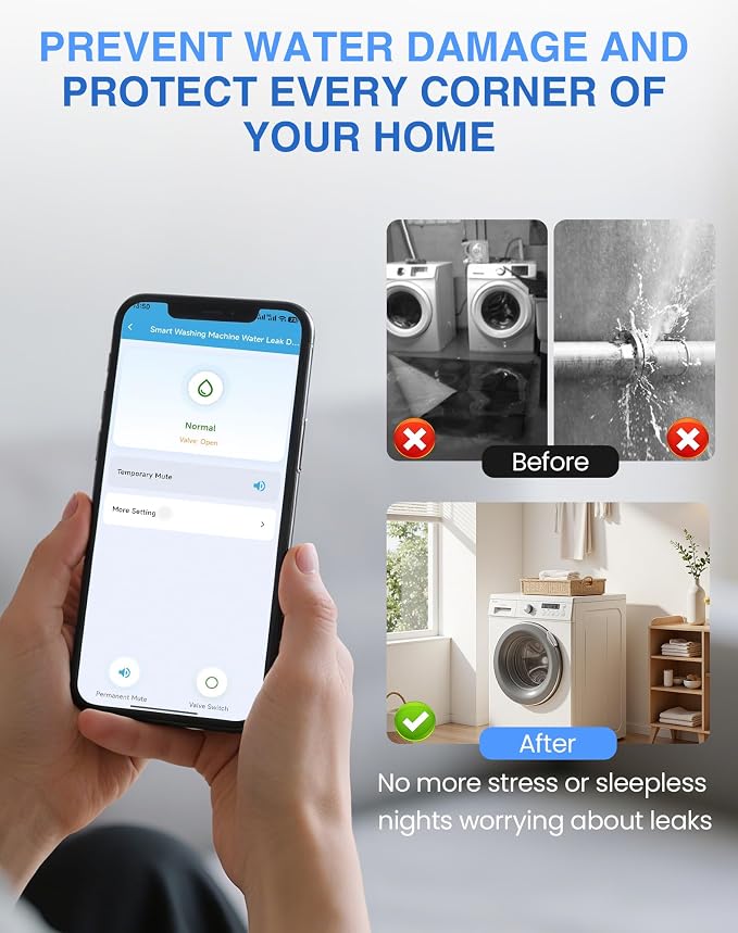 WiFi Washing Machine Water Leak Detector Kit - Image 3