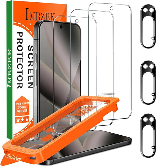 IMBZBK 3 Pack Screen Protector for Google Pixel 10 Pro, 3 Tempered Glass Camera by IMBZBK