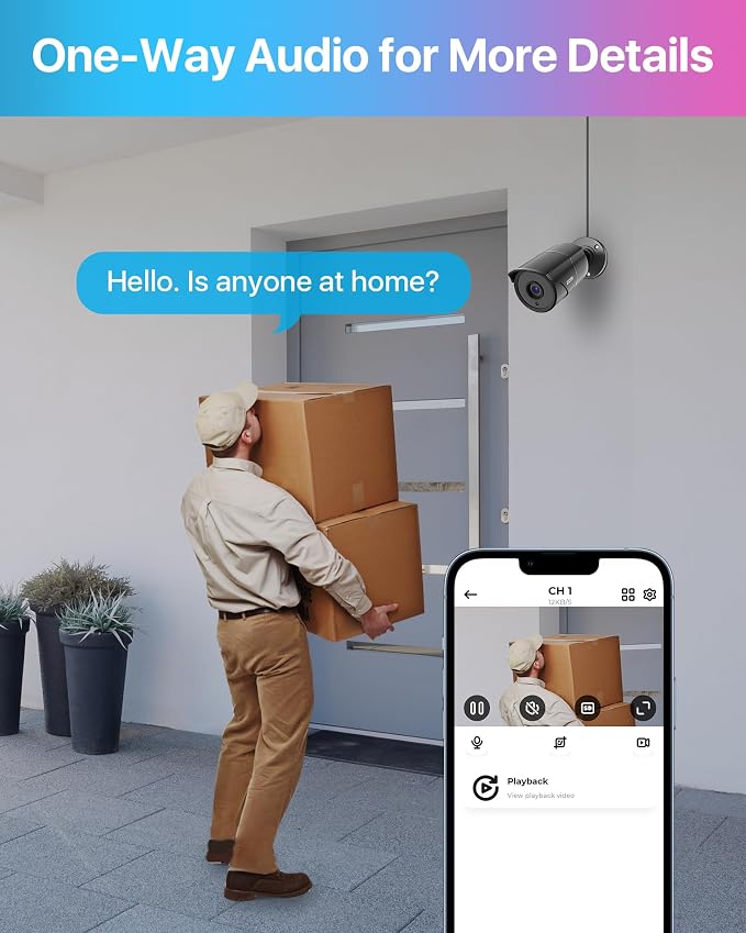 ZOSI 4 Pack 1080p Home Security Cameras - Image 3
