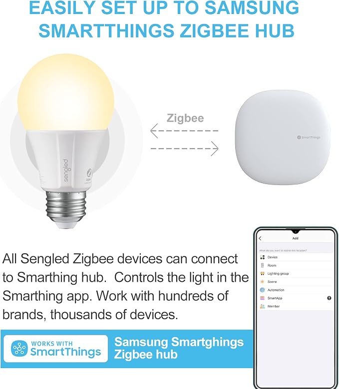 Sengled Zigbee Smart Light Bulbs, Smart Hub Required, Works - Image 6