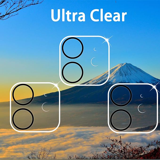 Dengduoduo 3 Pack Tempered Glass Camera Lens Protector - Image 2