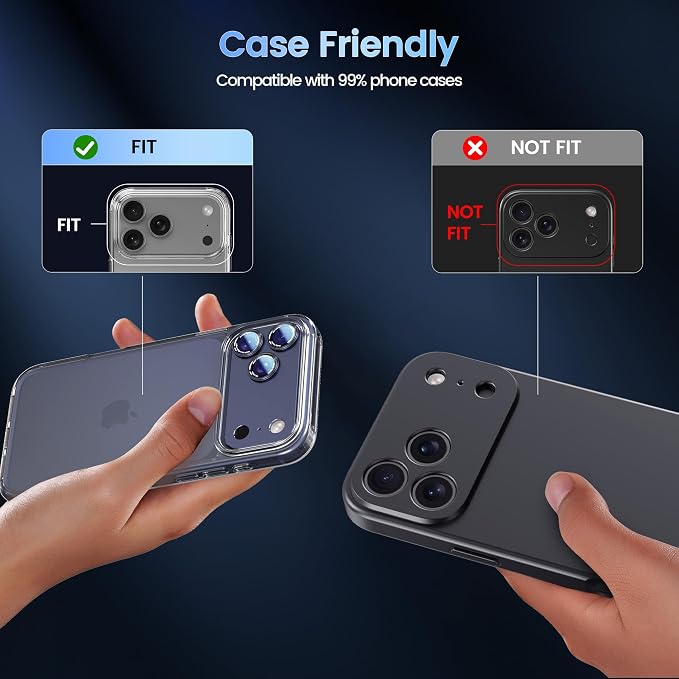 CACOE Camera Lens Protector for iPhone 17 Pro - Image 4