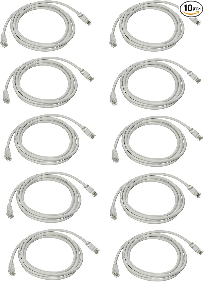 iMBAPrice 3' Cat5e Network Ethernet Patch Cable, 10 Pack by iMBAPrice